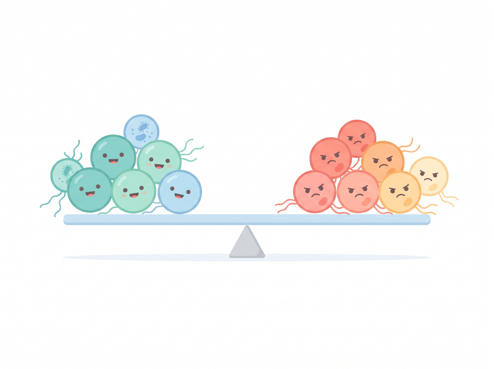 Good bacteria vs bad bacteria